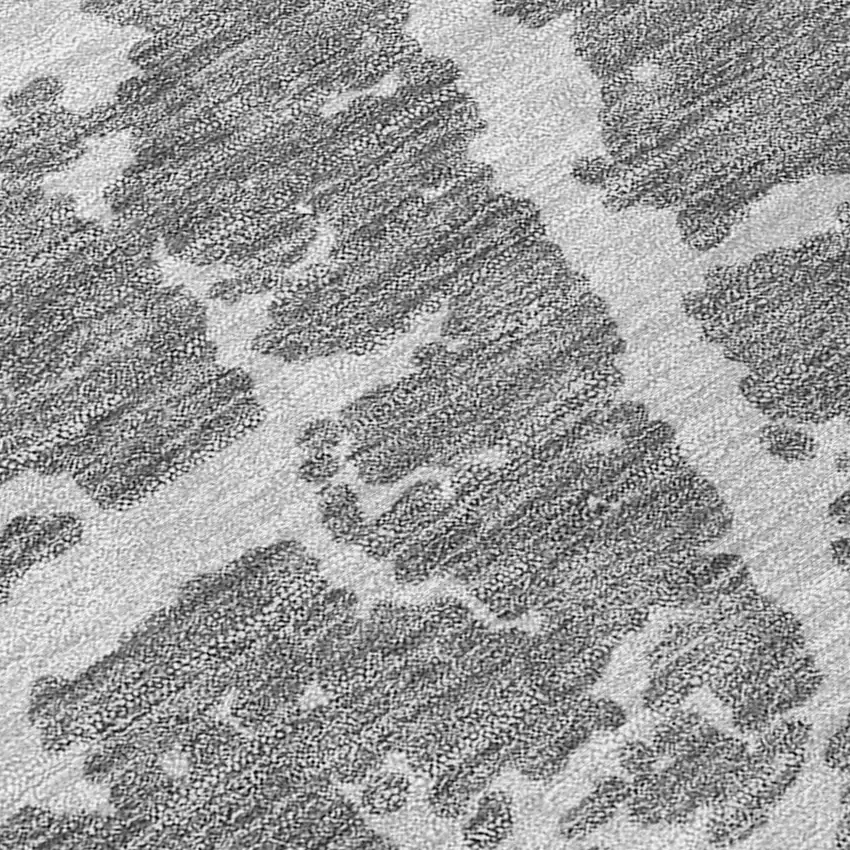 Charcoal Abstract Washable Non Skid Indoor Outdoor Area Rug Photo 8