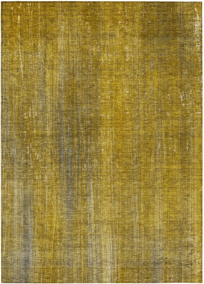 3' X 4' Chocolate Striped Washable Non Skid Indoor Outdoor Area Rug Photo 2