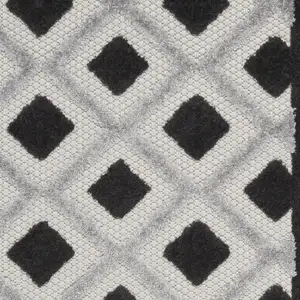 Photo of 2' X 8' Gingham Non Skid Indoor Outdoor Runner Rug