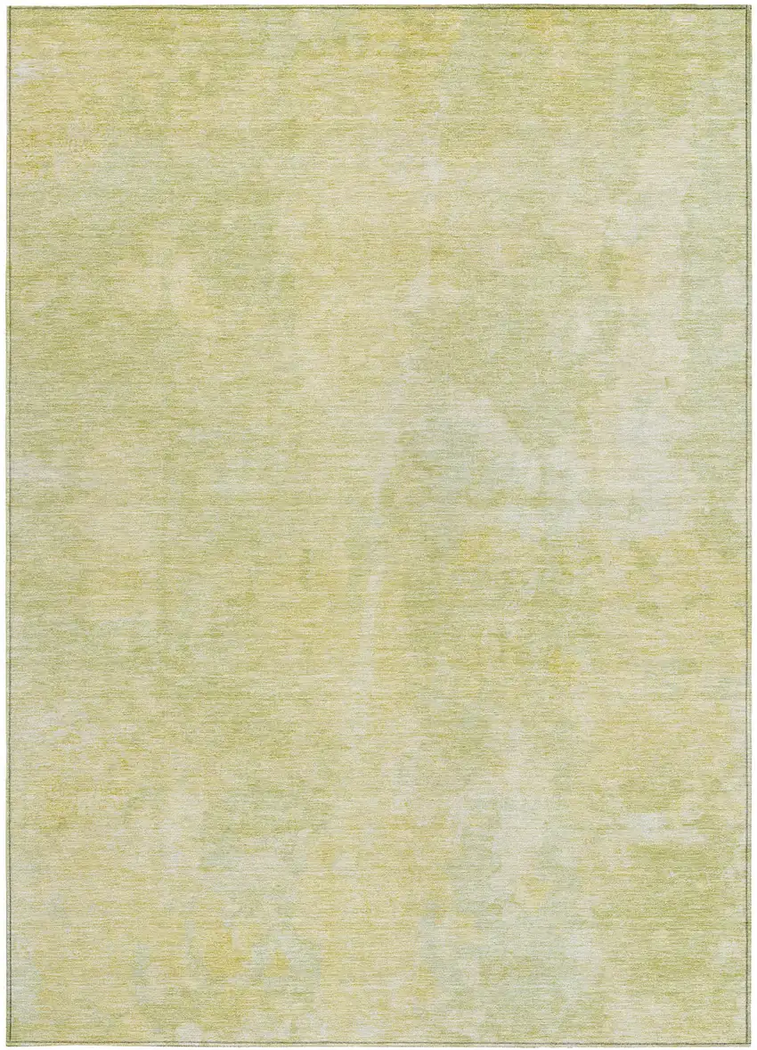 3' X 4' Gold Abstract Washable Non Skid Indoor Outdoor Area Rug Photo 4
