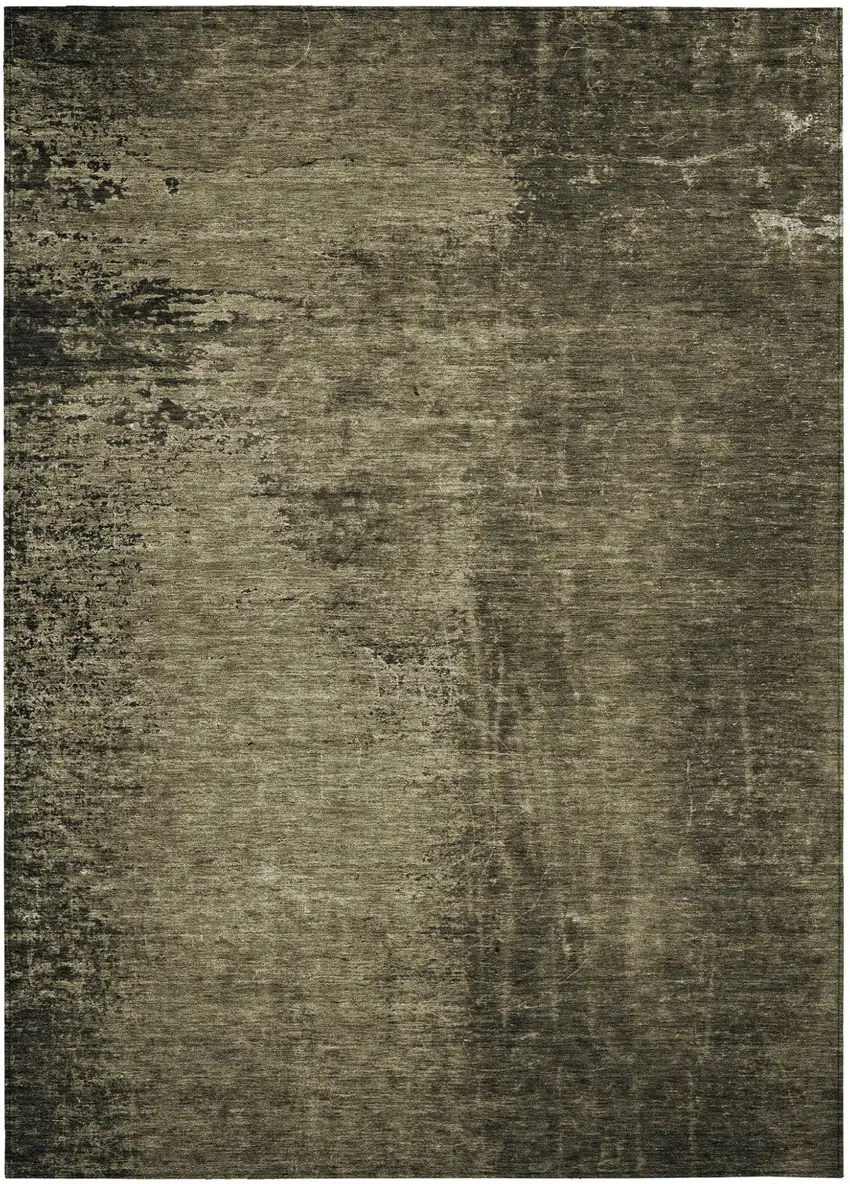 Gray Abstract Washable Non Skid Indoor Outdoor Area Rug Photo 2