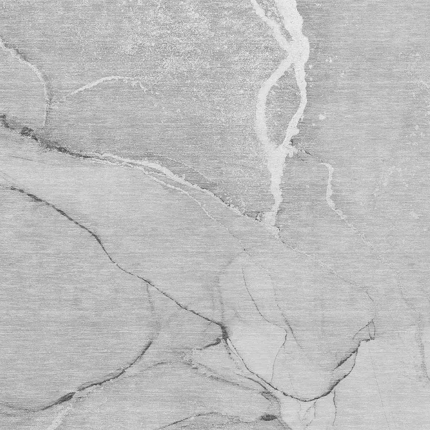3' X 4' Gray Abstract Washable Non Skid Indoor Outdoor Area Rug Photo 6