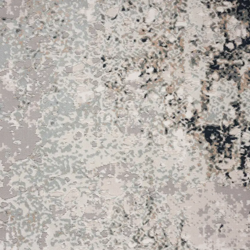 8' X 10' Gray Cream And Taupe Abstract Stain Resistant Area Rug Photo 7