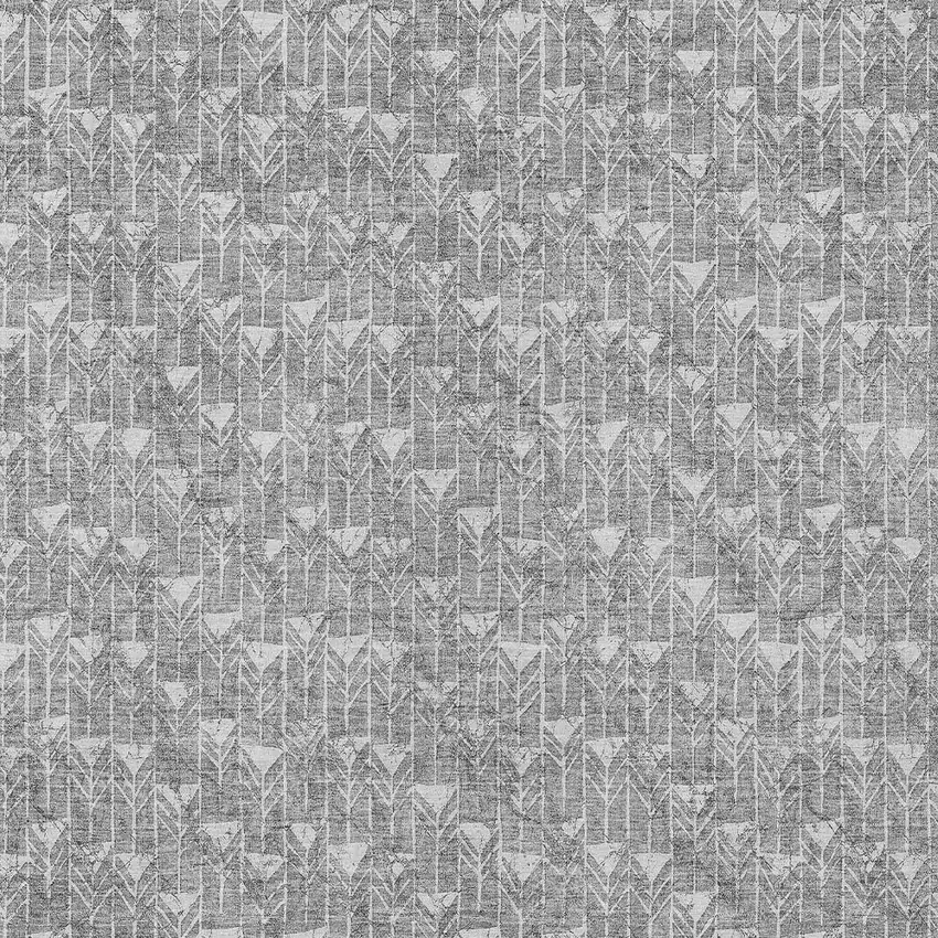3' X 5' Gray Geometric Washable Non Skid Indoor Outdoor Area Rug Photo 6