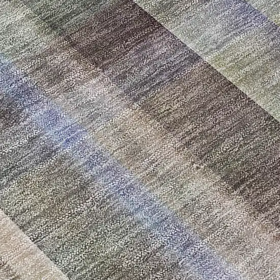 Gray Plaid Washable Non Skid Indoor Outdoor Area Rug Photo 8