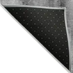 Photo of 3' X 5' Gray Washable Non Skid Indoor Outdoor Area Rug