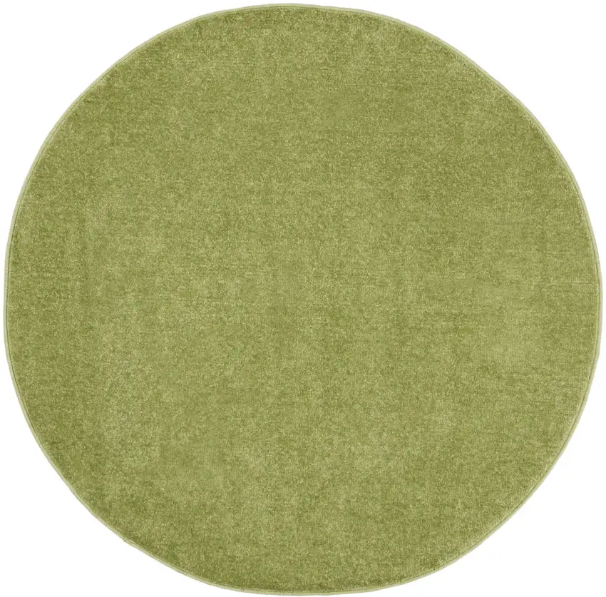 4' X 4' Green Round Non Skid Indoor Outdoor Area Rug Photo 3