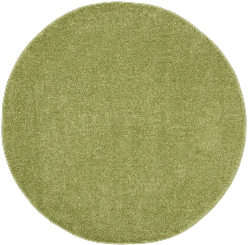 4' Green Round Indoor Outdoor Area Rug Photo 3