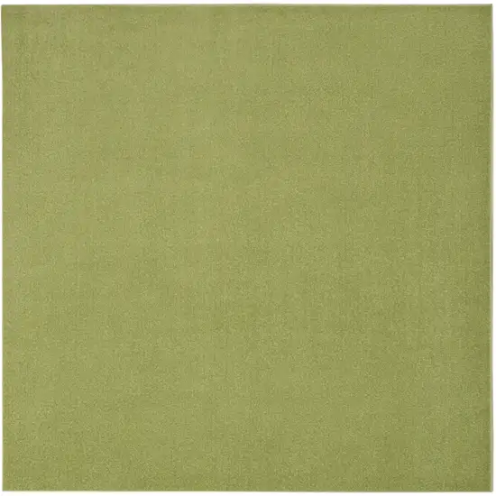 7' Green Square Indoor Outdoor Area Rug Photo 3