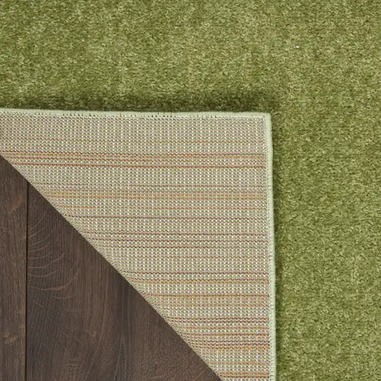 7' Green Square Indoor Outdoor Area Rug Photo 6