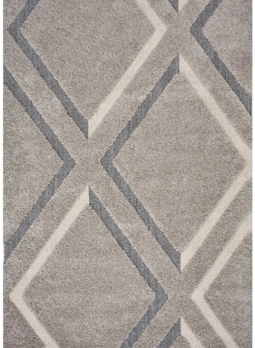 Grey Polypropylene Rug Photo 2