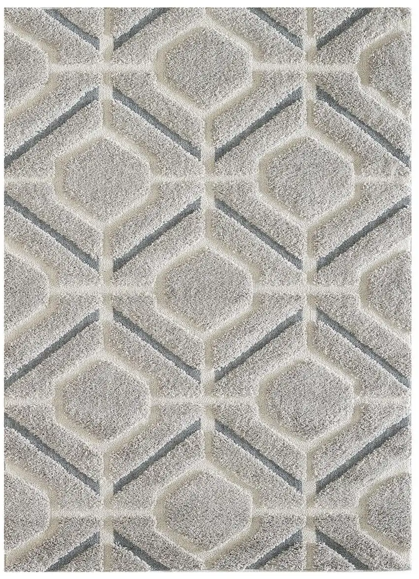 Grey Polypropylene Rug Photo 2