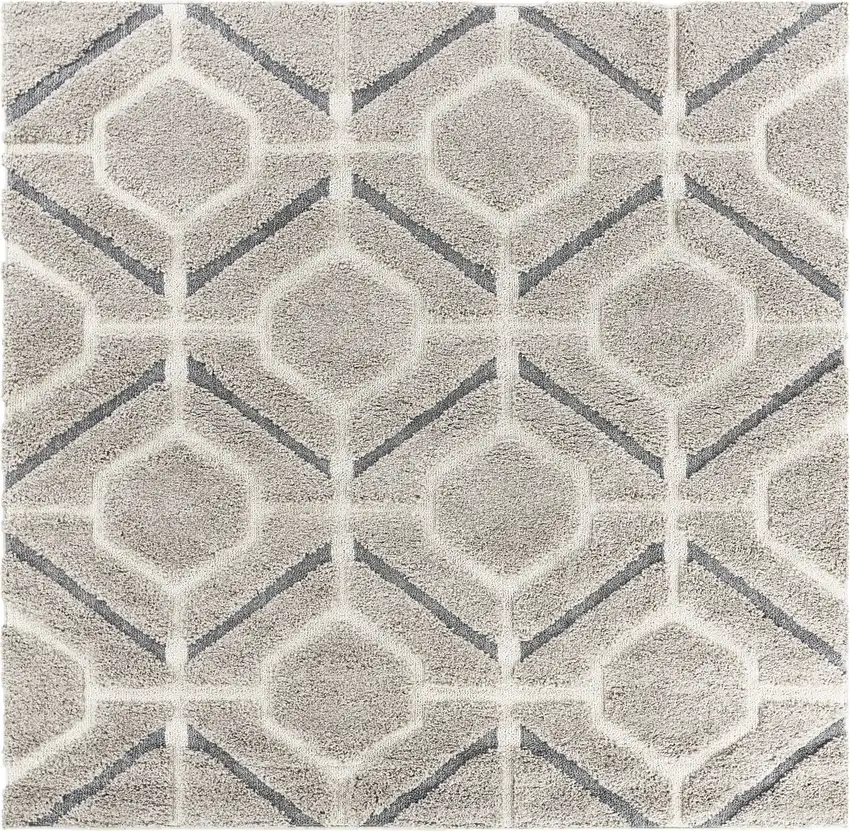 39 X 63  Grey Polypropylene Rug Photo 2