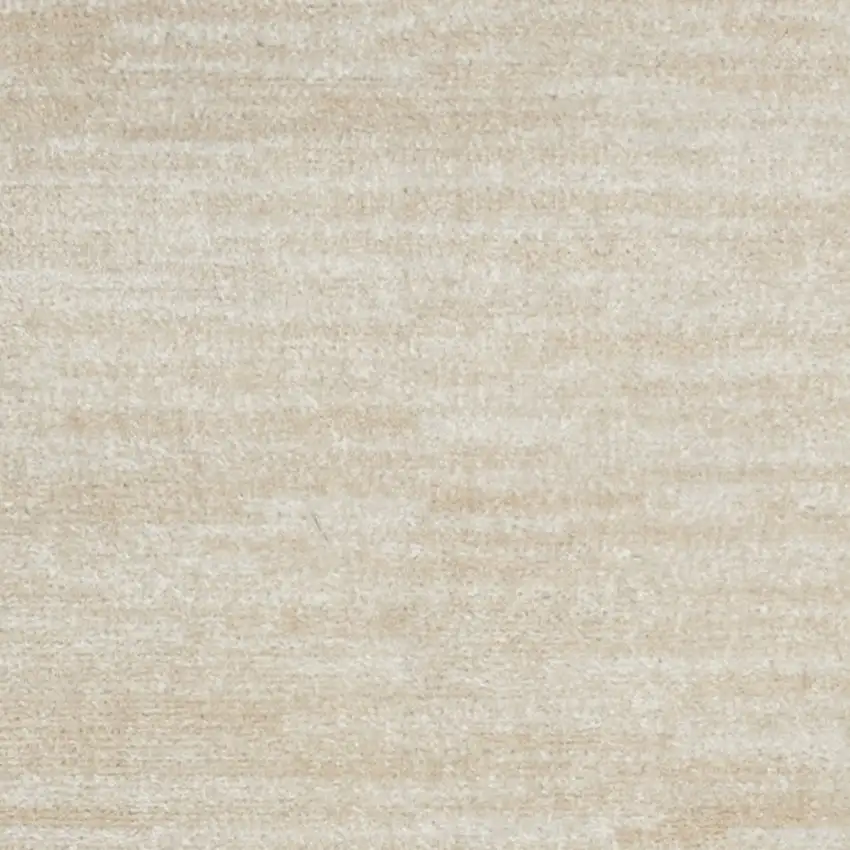 2' X 8' Ivory And Beige Non Skid Indoor Outdoor Runner Rug Photo 6