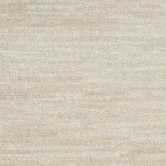 8' Beige And Ivory Indoor Outdoor Runner Rug Photo 5