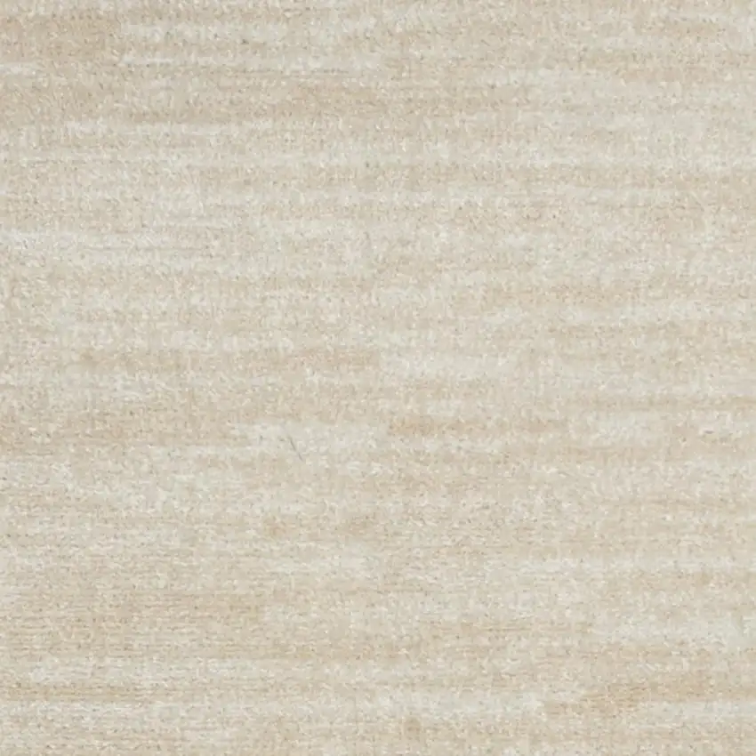 8' Beige And Ivory Indoor Outdoor Runner Rug Photo 5