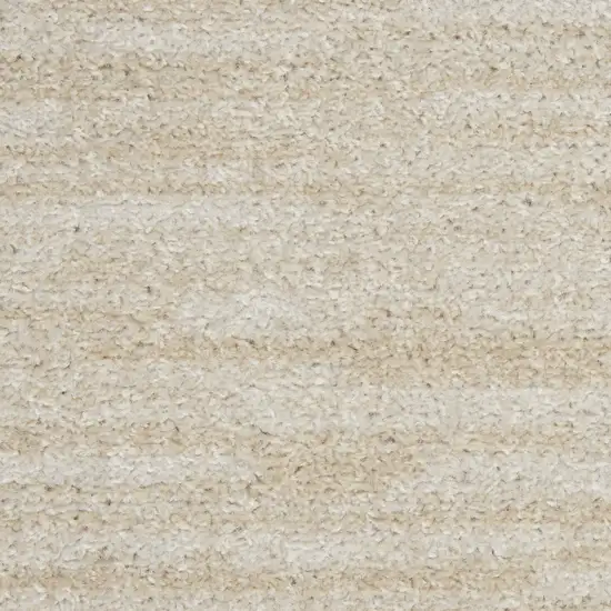 8' Beige And Ivory Indoor Outdoor Runner Rug Photo 7