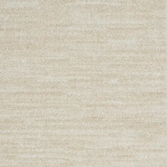 Beige And Ivory Indoor Outdoor Runner Rug Photo 7