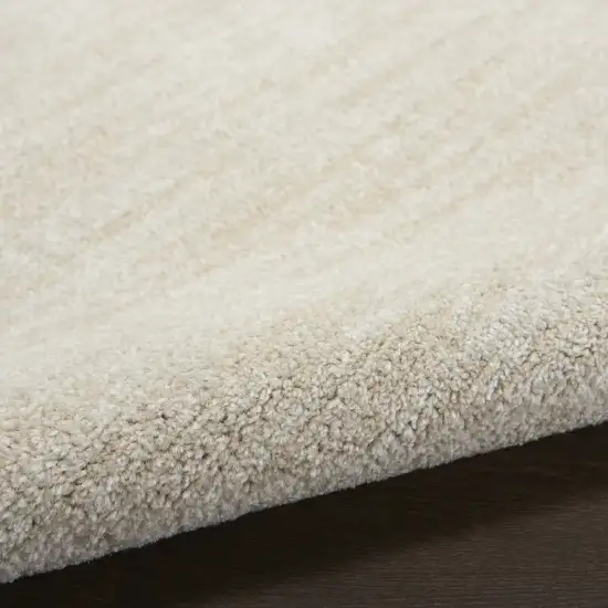 4' Beige And Ivory Round Indoor Outdoor Area Rug Photo 9