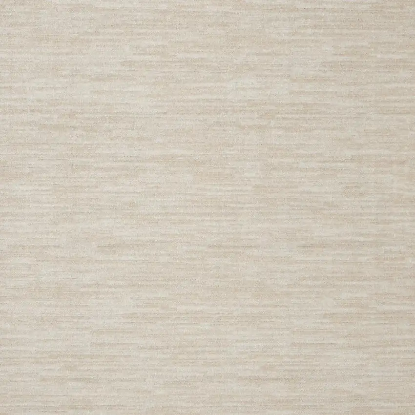 7' Beige And Ivory Square Indoor Outdoor Area Rug Photo 5