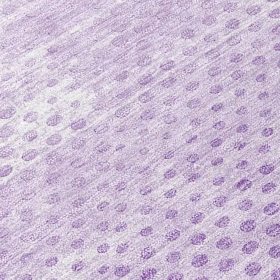 Lavender Geometric Washable Non Skid Indoor Outdoor Area Rug Photo 8