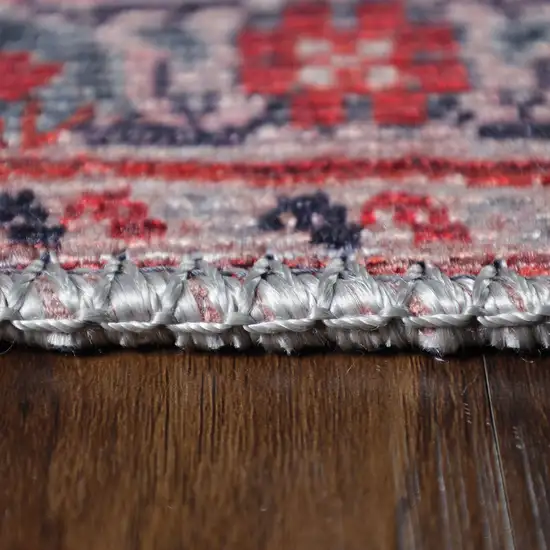 Red And Black Medallion Area Rug Photo 5