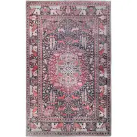 Photo of 5' X 7' Medallion Stain Resistant Area Rug