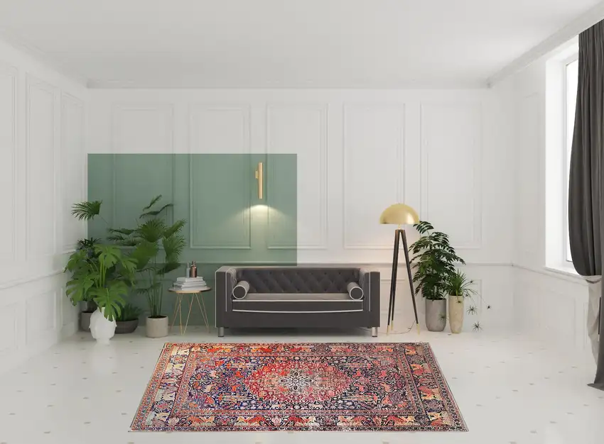 7' X 9' Medallion Stain Resistant Area Rug Photo 8