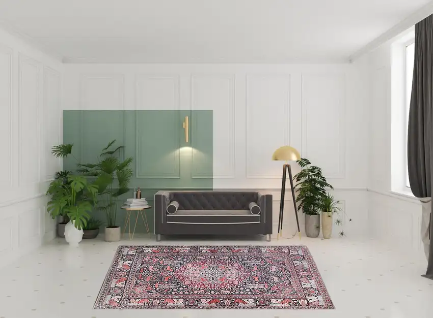 7' X 9' Medallion Stain Resistant Area Rug Photo 7