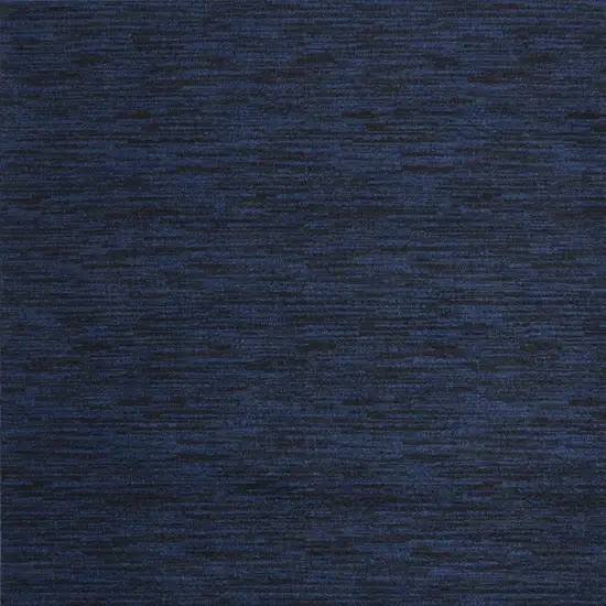 7' Midnight Blue Square Indoor Outdoor Area Rug Photo 4