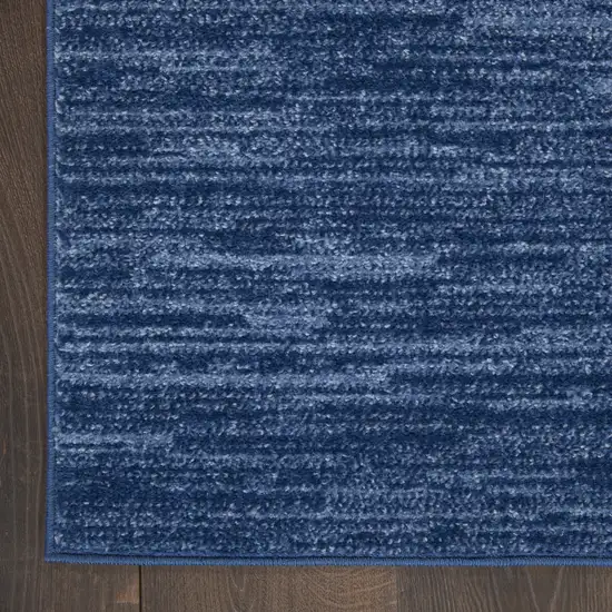 Blue Stain Resistant Indoor Outdoor Area Rug Photo 9
