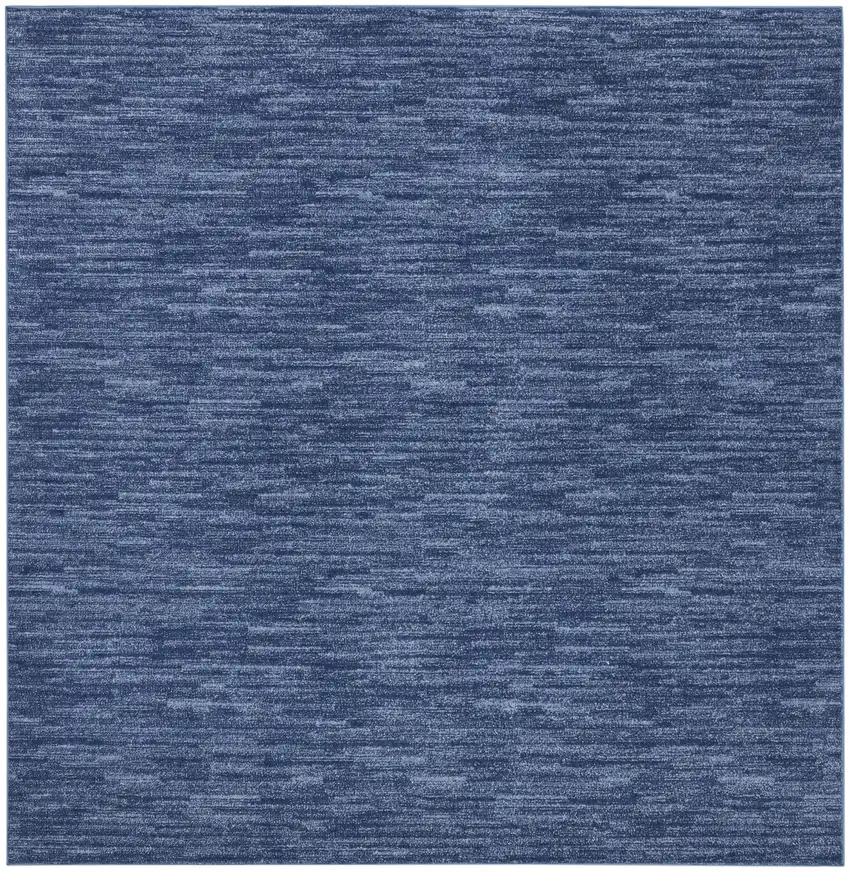 Blue Stain Resistant Indoor Outdoor Area Rug Photo 1