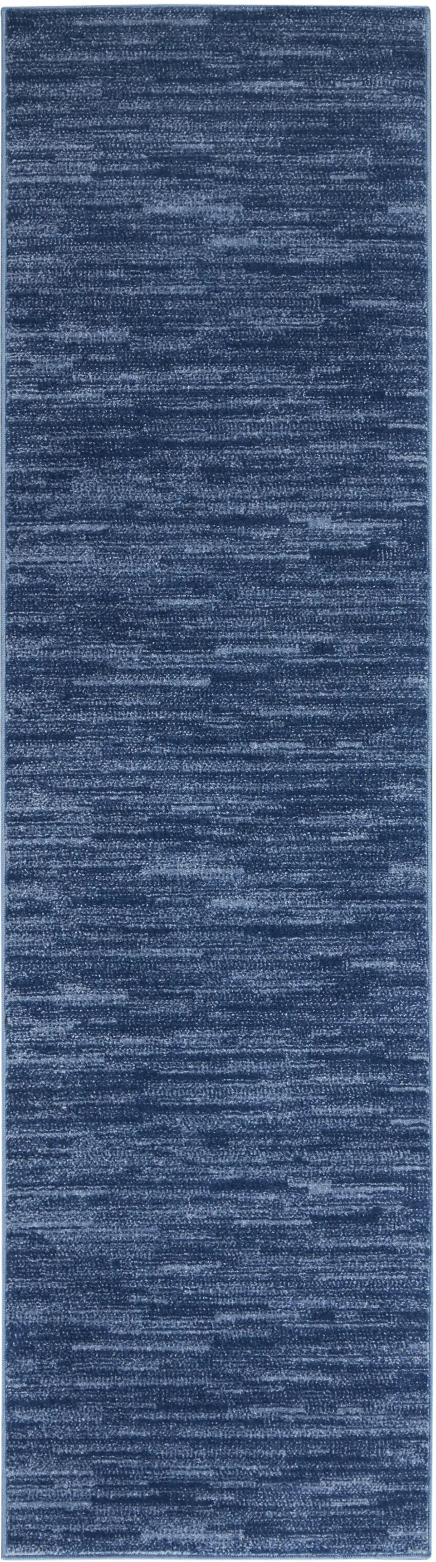 2' X 8' Navy Non Skid Indoor Outdoor Runner Rug Photo 1