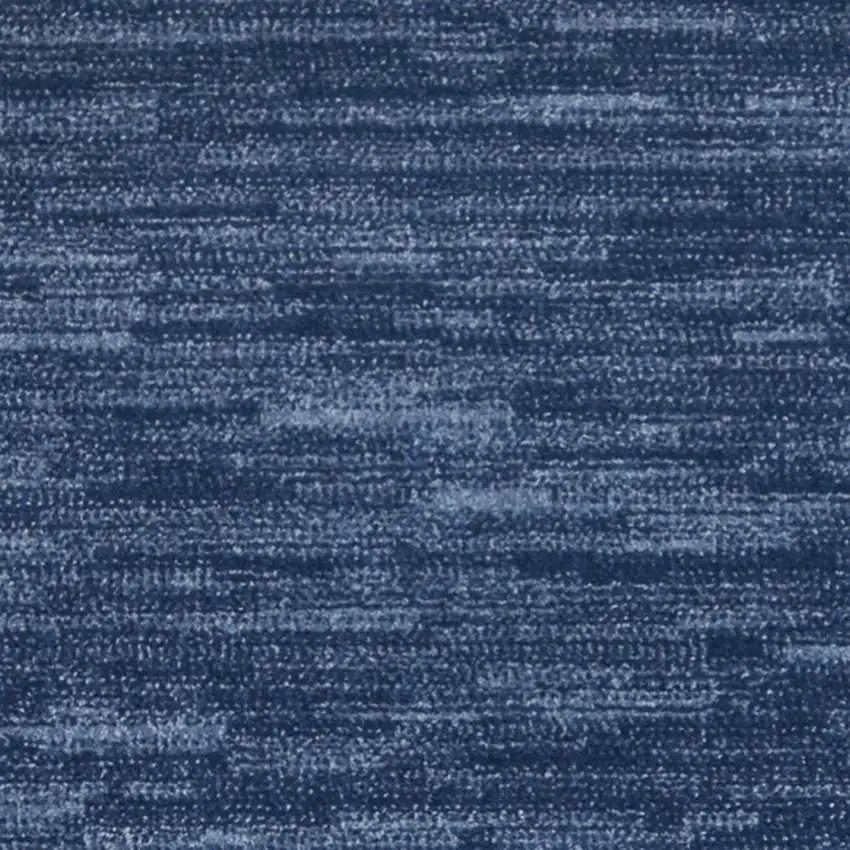 8' Blue Non Skid Indoor Outdoor Runner Rug Photo 4