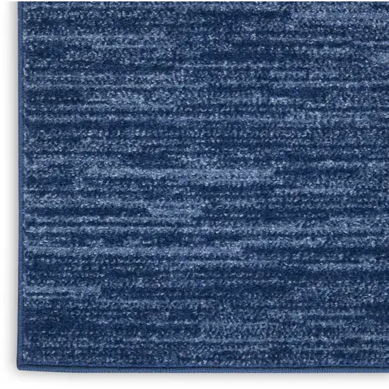 Navy Blue Indoor Outdoor Runner Rug Photo 9