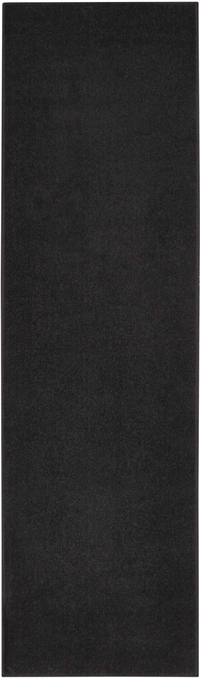 6' Black Indoor Outdoor Runner Rug Photo 1
