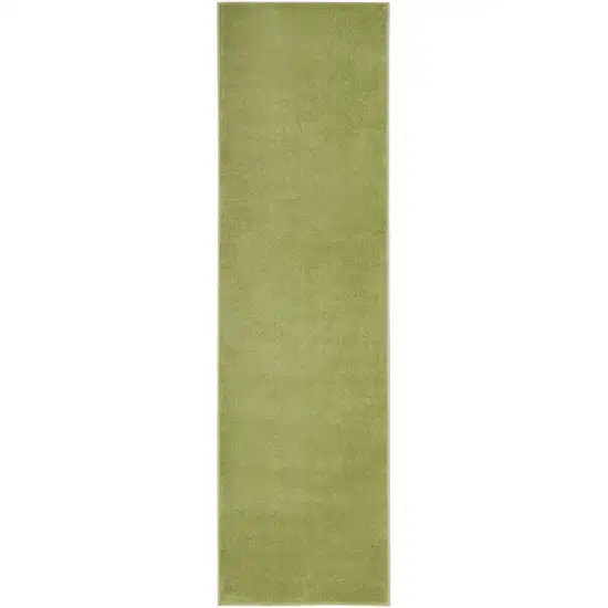 6' Green Indoor Outdoor Runner Rug Photo 1