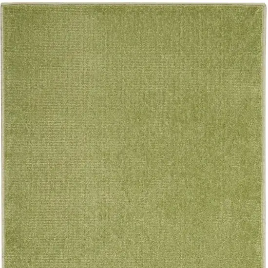 8' Green Indoor Outdoor Runner Rug Photo 4
