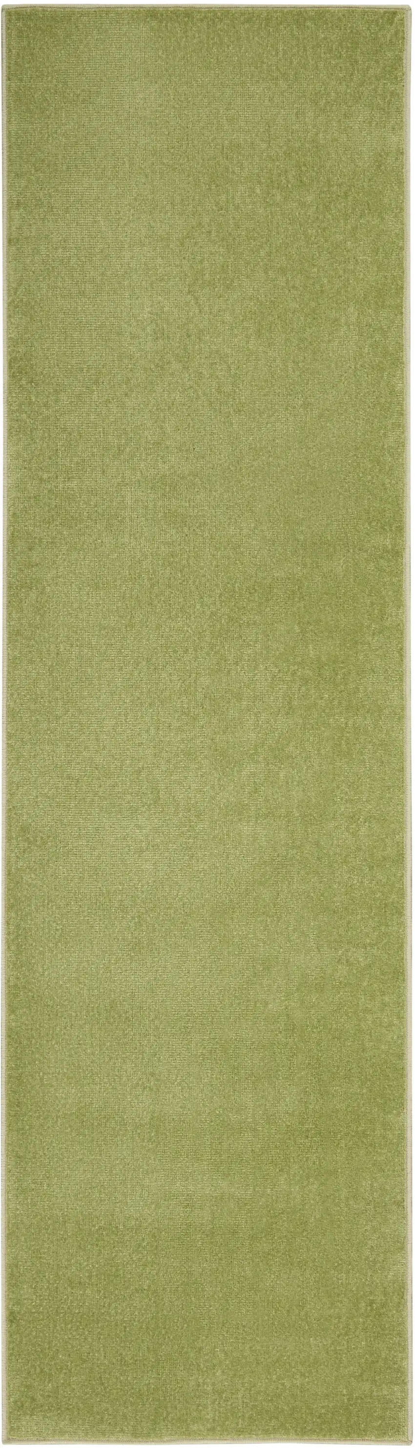 8' Green Indoor Outdoor Runner Rug Photo 1