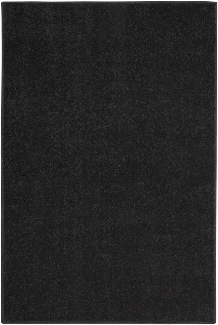 2' X 4' Black Non Skid Indoor Outdoor Runner Rug Photo 2