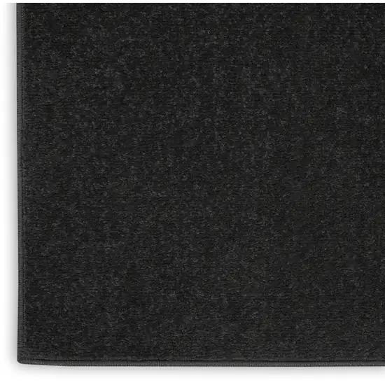 Black Indoor Outdoor Runner Rug Photo 2