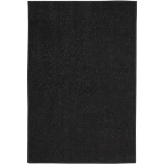 Black Indoor Outdoor Runner Rug Photo 1