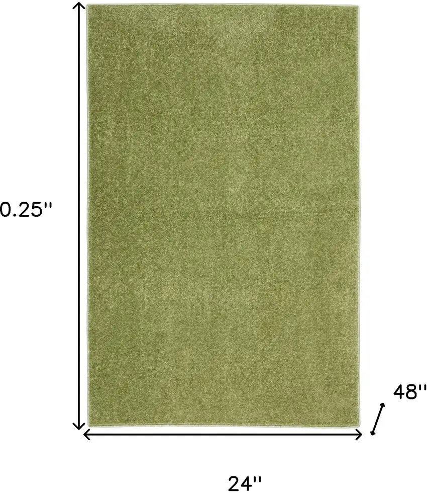 2' X 4' Non Skid Indoor Outdoor Runner Rug Photo 5