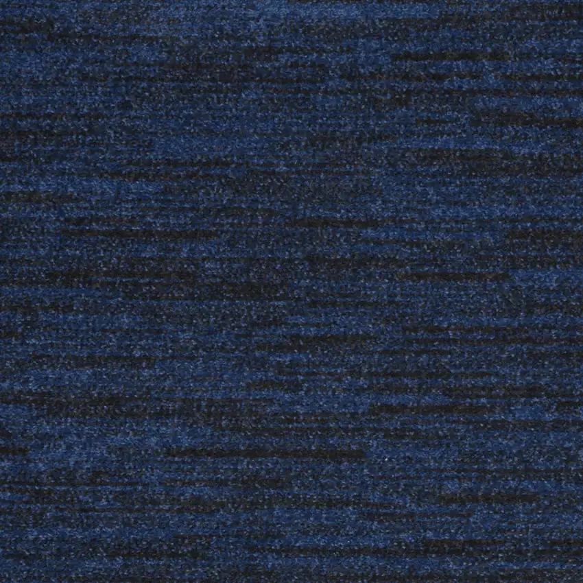 Midnight Blue Stain Resistant Indoor Outdoor Area Rug Photo 5