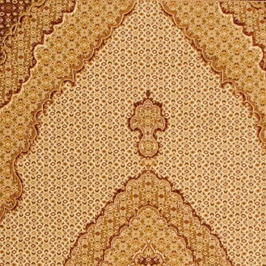 10' Beige And Ivory Oriental Runner Rug Photo 3