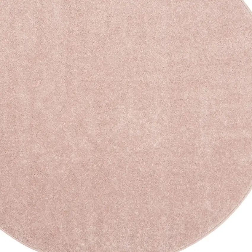 4' X 4' Pink Round Non Skid Indoor Outdoor Area Rug Photo 3