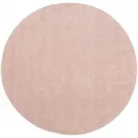 Photo of 4' X 4' Pink Round Non Skid Indoor Outdoor Area Rug
