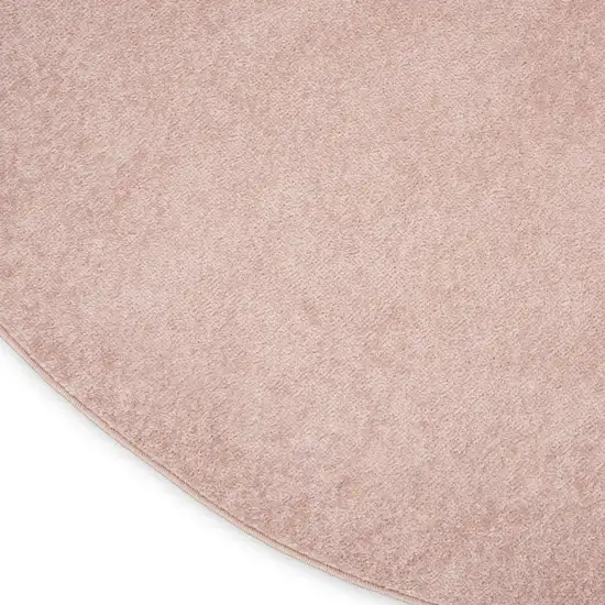 4' Pink Round Indoor Outdoor Area Rug Photo 9