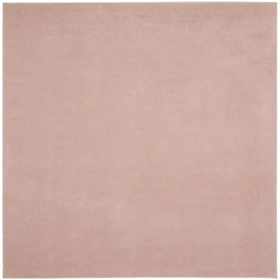7' Pink Square Indoor Outdoor Area Rug Photo 9
