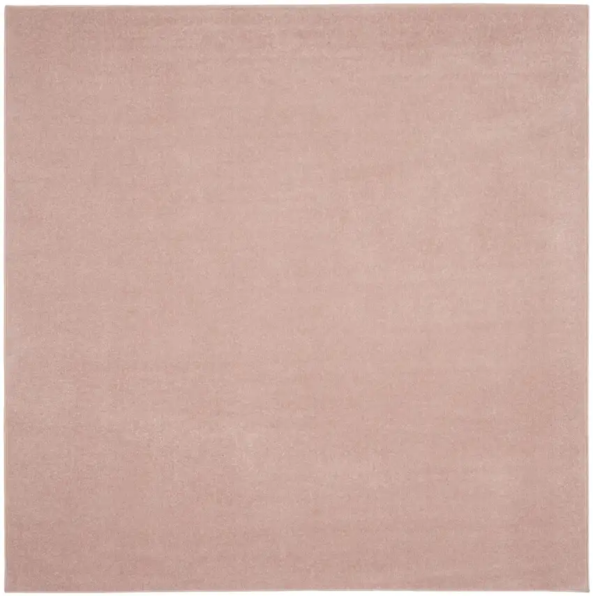 7' Pink Square Indoor Outdoor Area Rug Photo 9